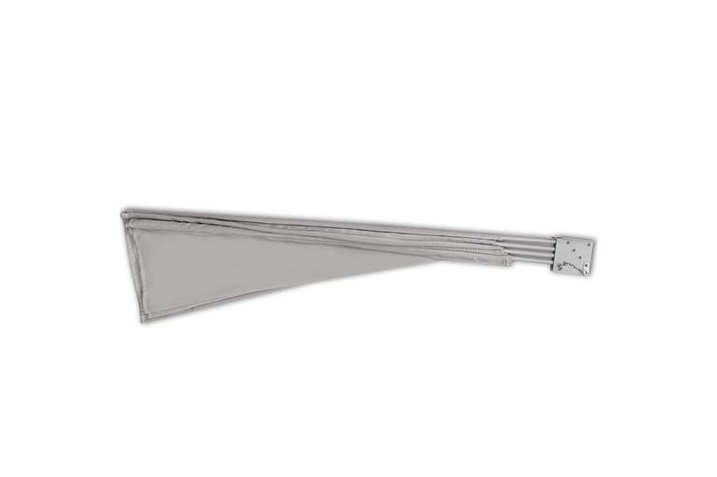 Sammenleggbar sidemarkise for balkong krem 210x210 cm - Hagemøbler - Solbeskyttelse - Markiser - Balkongmarkise