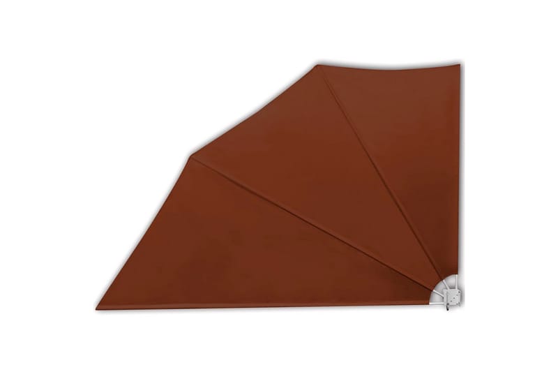 Sammenleggbar sidemarkise for balkong terrakotta 160x240 cm - Hagemøbler - Solbeskyttelse - Markiser - Balkongmarkise