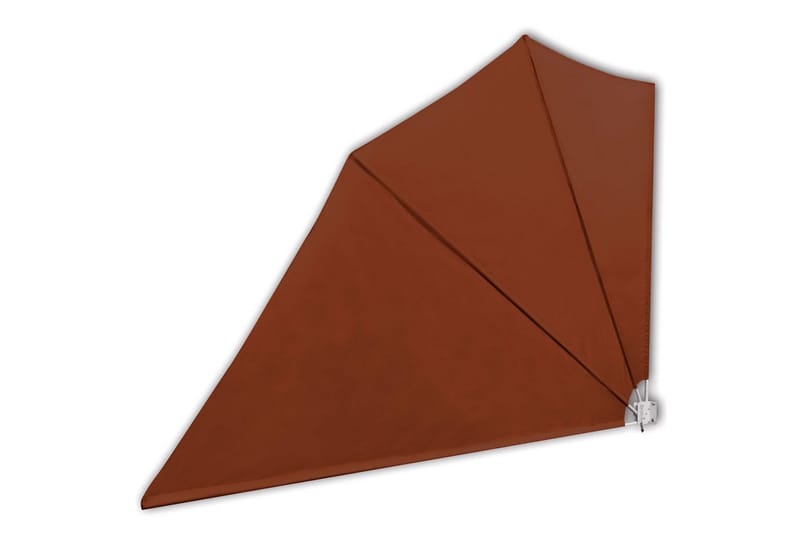 Sammenleggbar sidemarkise for balkong terrakotta 160x240 cm - Hagemøbler - Solbeskyttelse - Markiser - Balkongmarkise