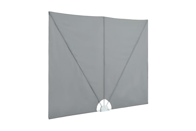 Sammenleggbar sidemarkise for terrasse grå 240x160 cm - Hagemøbler - Solbeskyttelse - Markiser - Balkongmarkise