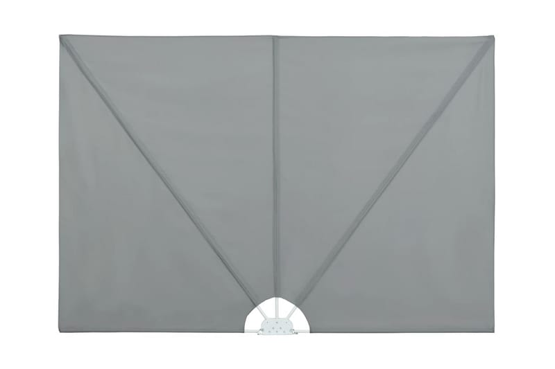 Sammenleggbar sidemarkise for terrasse grå 240x160 cm - Hagemøbler - Solbeskyttelse - Markiser - Balkongmarkise