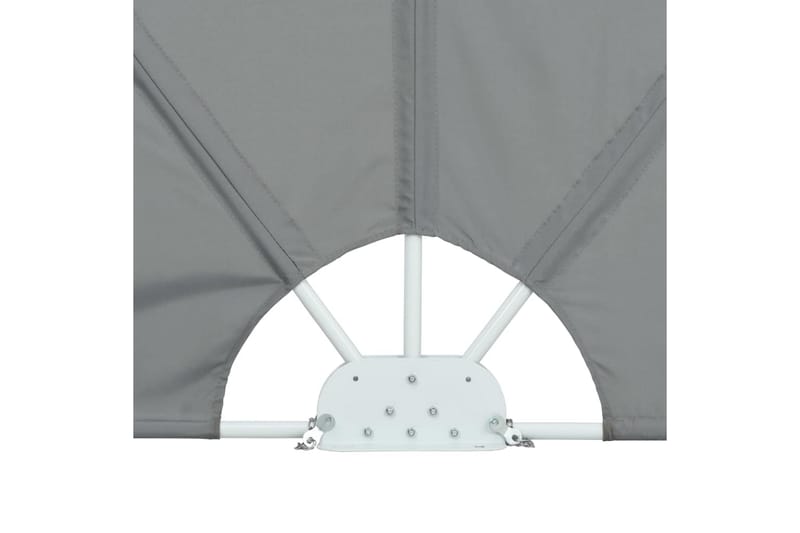 Sammenleggbar sidemarkise for terrasse grå 240x160 cm - Hagemøbler - Solbeskyttelse - Markiser - Balkongmarkise