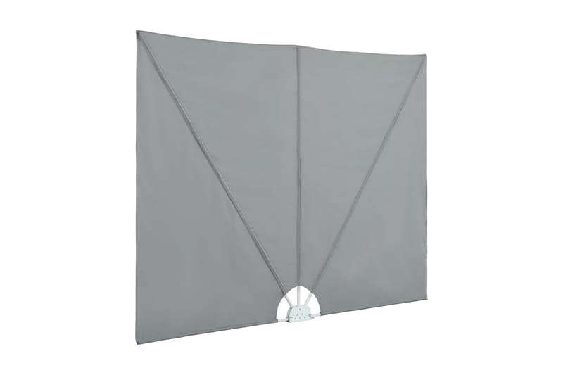 Sammenleggbar sidemarkise for terrasse grå 300x150 cm - Hagemøbler - Solbeskyttelse - Markiser - Balkongmarkise