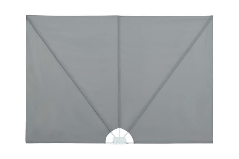 Sammenleggbar sidemarkise for terrasse grå 400x200 cm - Hagemøbler - Solbeskyttelse - Markiser - Balkongmarkise