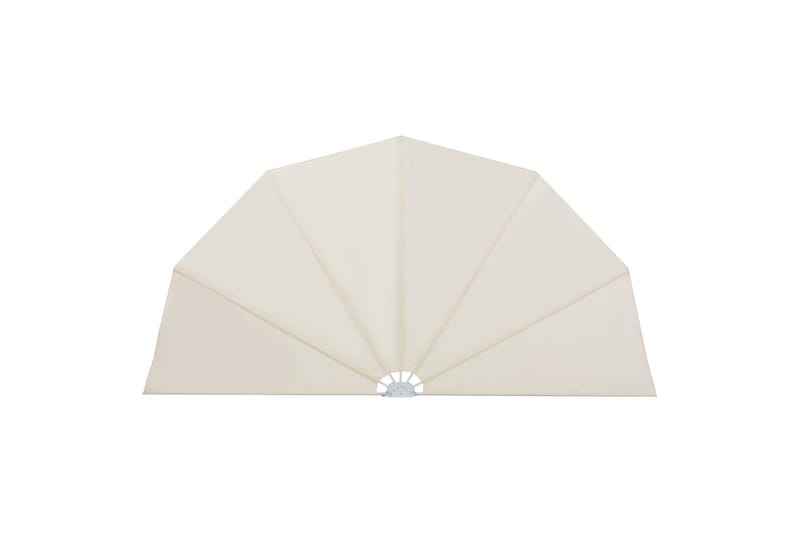 Sammenleggbar sidemarkise for terrasse krem 160 cm - Hagemøbler - Solbeskyttelse - Markiser - Balkongmarkise