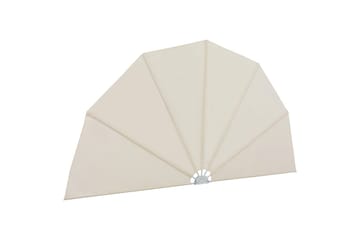 Sammenleggbar sidemarkise for terrasse krem 160 cm - Hagemøbler - Solbeskyttelse - Markiser - Balkongmarkise