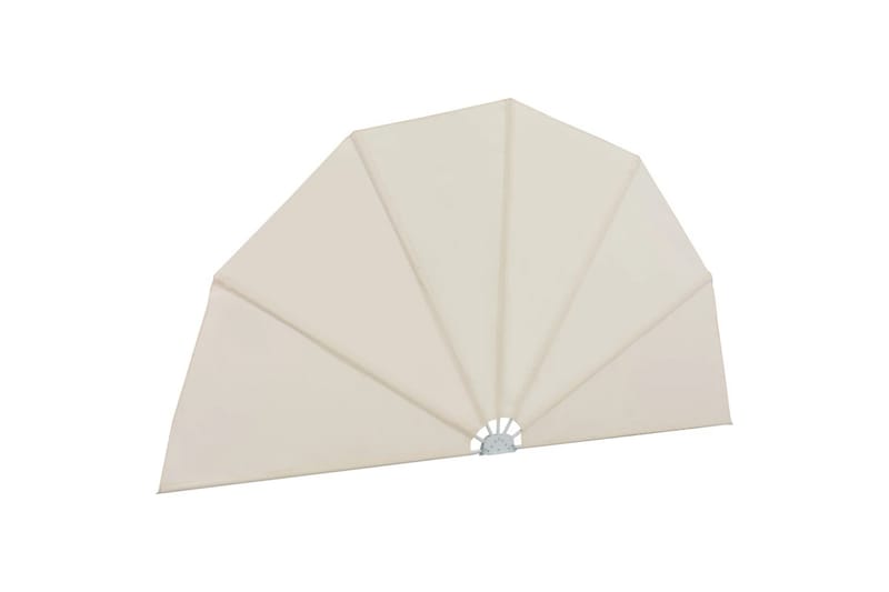 Sammenleggbar sidemarkise for terrasse krem 160 cm - Hagemøbler - Solbeskyttelse - Markiser - Balkongmarkise