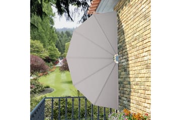 Sammenleggbar sidemarkise for terrasse krem 160 cm - Hagemøbler - Solbeskyttelse - Markiser - Balkongmarkise
