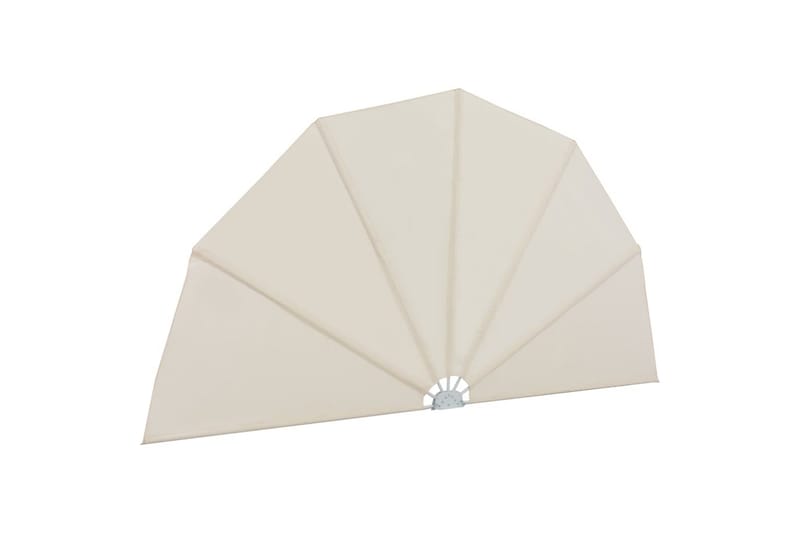 Sammenleggbar sidemarkise for terrasse krem 160 cm - Hagemøbler - Solbeskyttelse - Markiser - Balkongmarkise