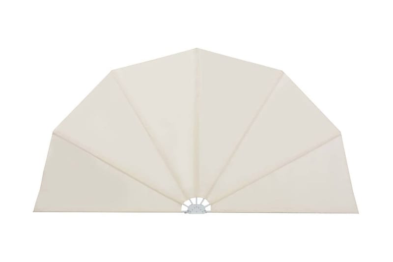 Sammenleggbar sidemarkise for terrasse krem 200 cm - Hagemøbler - Solbeskyttelse - Markiser - Balkongmarkise
