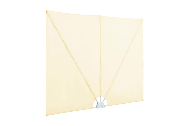 Sammenleggbar sidemarkise for terrasse krem 300x150 cm - Hagemøbler - Solbeskyttelse - Markiser - Balkongmarkise