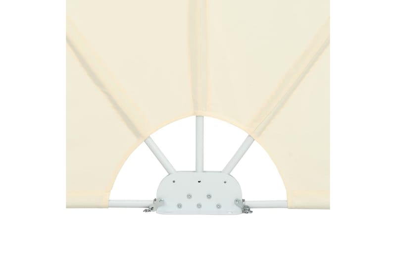 Sammenleggbar sidemarkise for terrasse krem 300x150 cm - Hagemøbler - Solbeskyttelse - Markiser - Balkongmarkise