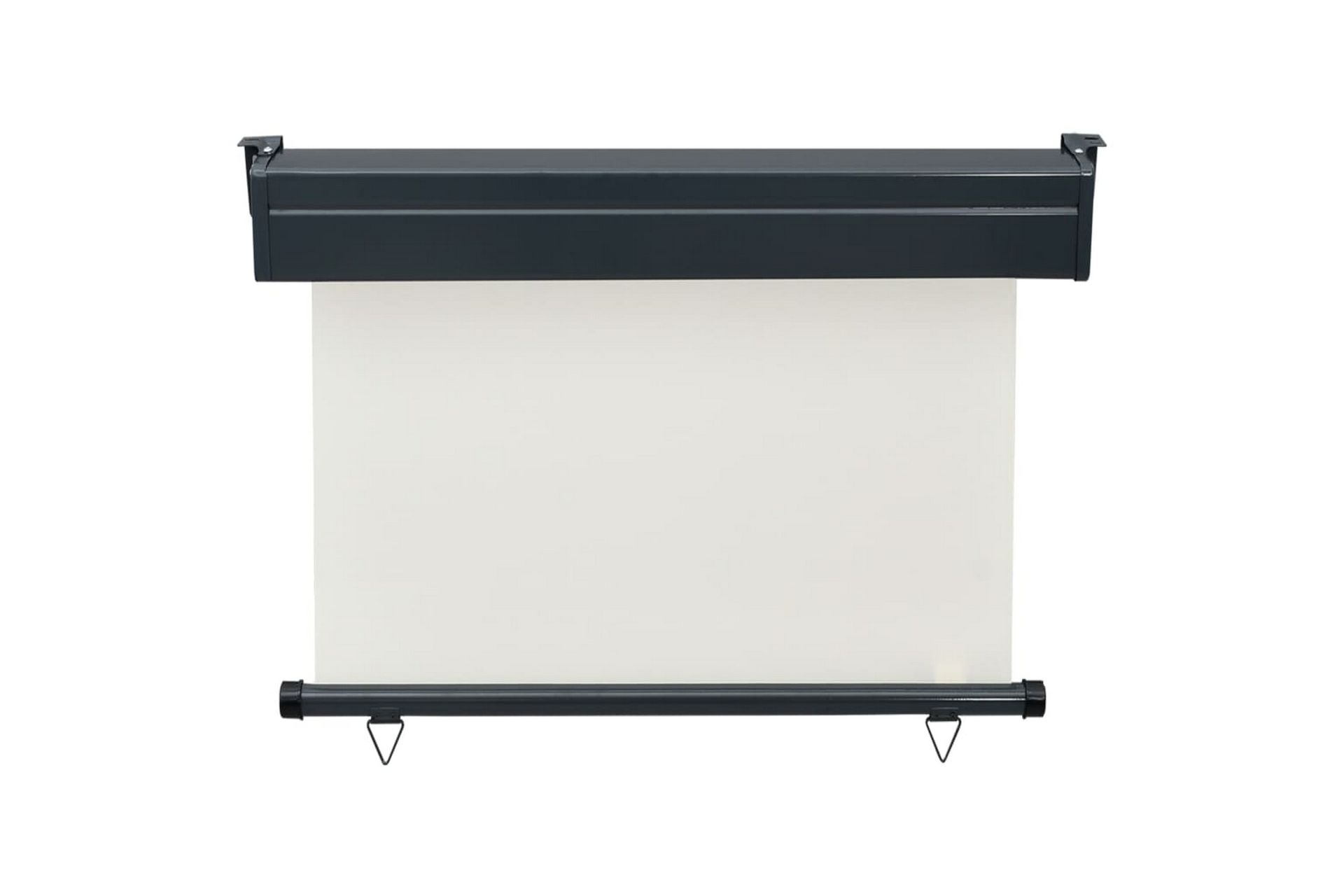Sidemarkise for balkong 100x250 cm kremhvit - Krem - Hagemøbler - Solbeskyttelse - Markiser - Balkongmarkise