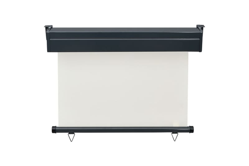 Sidemarkise for balkong 100x250 cm kremhvit - Krem - Hagemøbler - Solbeskyttelse - Markiser - Balkongmarkise