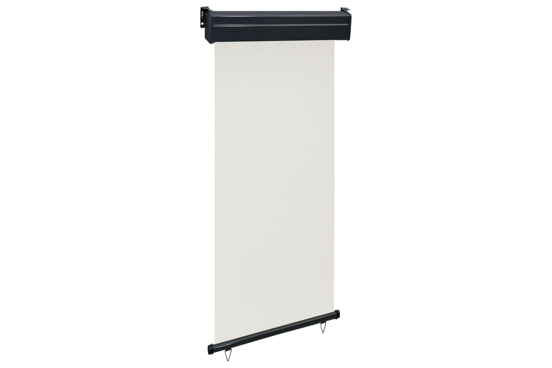 Sidemarkise for balkong 100x250 cm kremhvit - Krem - Hagemøbler - Solbeskyttelse - Markiser - Balkongmarkise