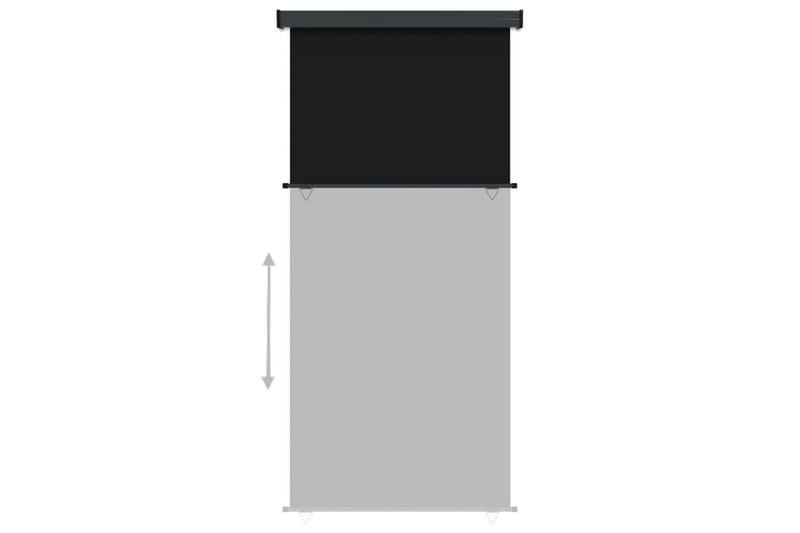 Sidemarkise for balkong 117x250 cm svart - Svart - Vindusmarkise - Markiser
