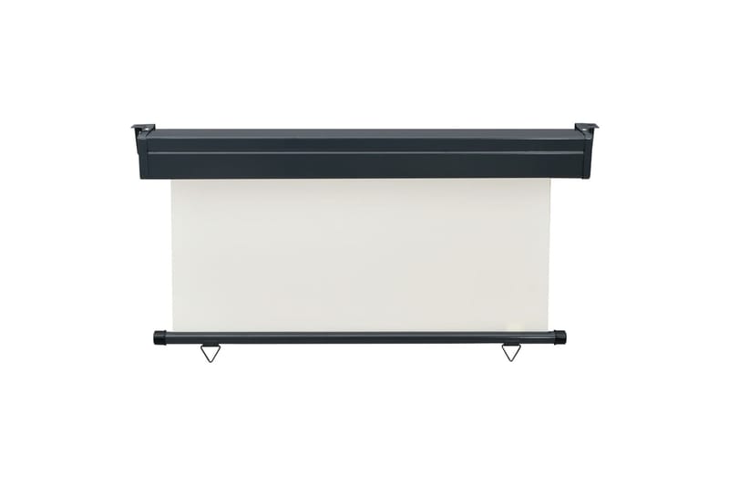 Sidemarkise for balkong 140x250 cm kremhvit - Krem - Hagemøbler - Solbeskyttelse - Markiser - Balkongmarkise
