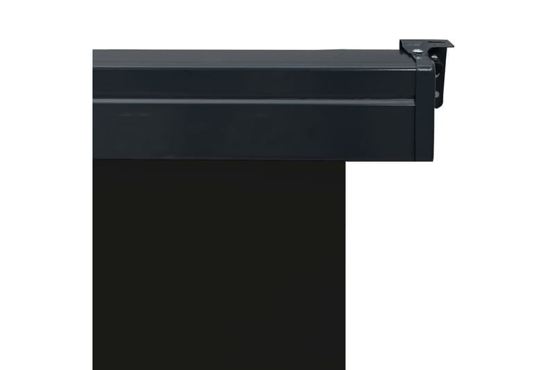 Sidemarkise for balkong 140x250 cm svart - Svart - Hagemøbler - Solbeskyttelse - Markiser - Balkongmarkise