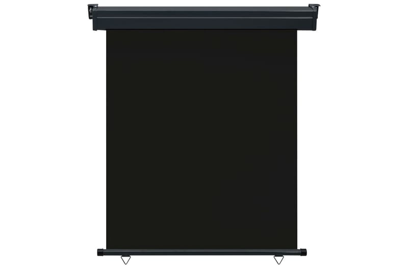 Sidemarkise for balkong 140x250 cm svart - Svart - Hagemøbler - Solbeskyttelse - Markiser - Balkongmarkise