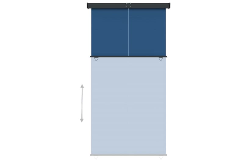Sidemarkise for balkong 170x250 cm blå - Blå - Balkongmarkise - Markiser - Sidemarkise - Balkongbeskyttelse