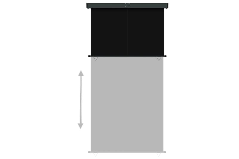 Sidemarkise for balkong 170x250 cm svart - Svart - Balkongmarkise - Markiser - Sidemarkise - Balkongbeskyttelse