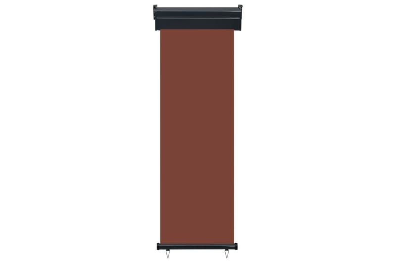 Sidemarkise for balkong 60x250 cm brun - Brun - Hagemøbler - Solbeskyttelse - Markiser - Balkongmarkise