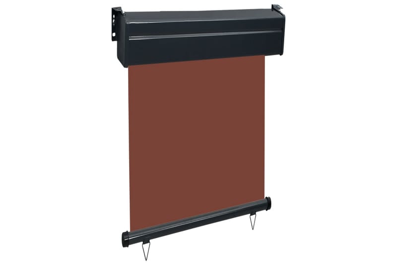 Sidemarkise for balkong 60x250 cm brun - Brun - Hagemøbler - Solbeskyttelse - Markiser - Balkongmarkise