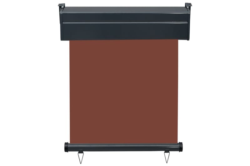 Sidemarkise for balkong 60x250 cm brun - Brun - Hagemøbler - Solbeskyttelse - Markiser - Balkongmarkise