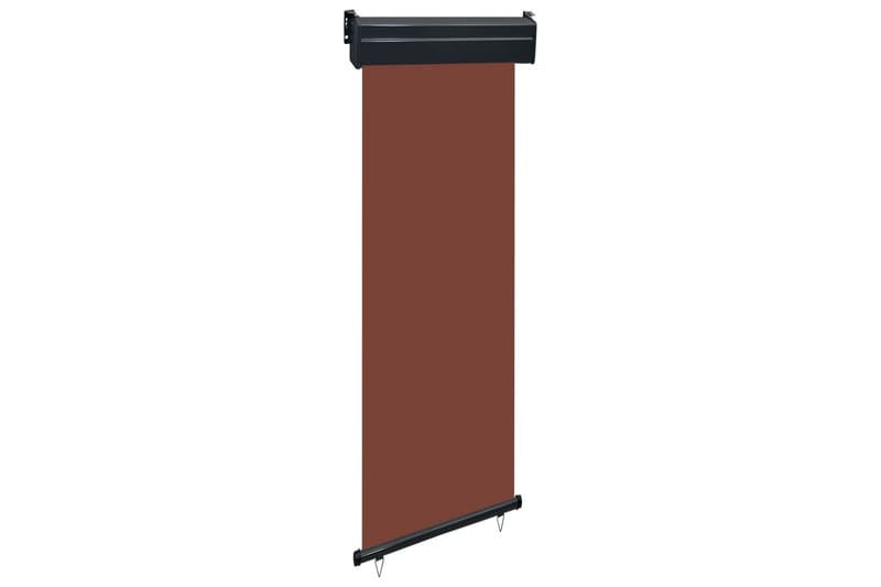 Sidemarkise for balkong 60x250 cm brun - Brun - Hagemøbler - Solbeskyttelse - Markiser - Balkongmarkise