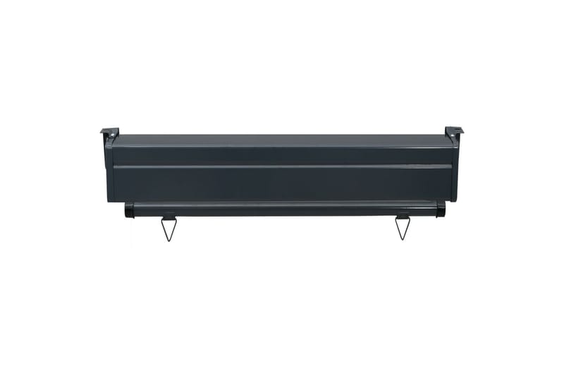 Sidemarkise for balkong 80x250 cm grå - Grå - Hagemøbler - Solbeskyttelse - Markiser - Balkongmarkise