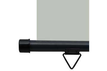 Sidemarkise for balkong 80x250 cm grå - Grå - Hagemøbler - Solbeskyttelse - Markiser - Balkongmarkise