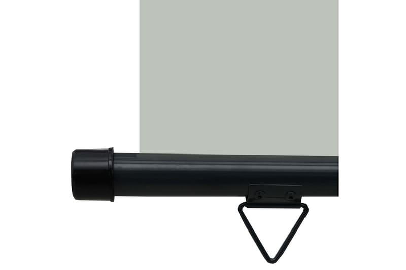 Sidemarkise for balkong 80x250 cm grå - Grå - Hagemøbler - Solbeskyttelse - Markiser - Balkongmarkise