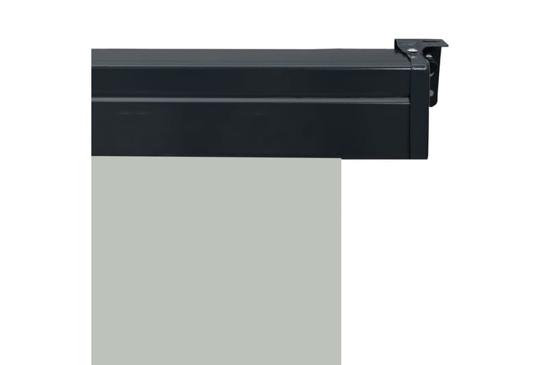 Sidemarkise for balkong 80x250 cm grå - Grå - Hagemøbler - Solbeskyttelse - Markiser - Balkongmarkise