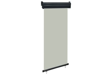 Sidemarkise for balkong 80x250 cm grå - Grå - Hagemøbler - Solbeskyttelse - Markiser - Balkongmarkise