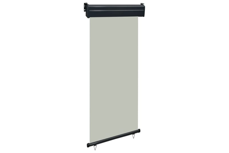 Sidemarkise for balkong 80x250 cm grå - Grå - Hagemøbler - Solbeskyttelse - Markiser - Balkongmarkise