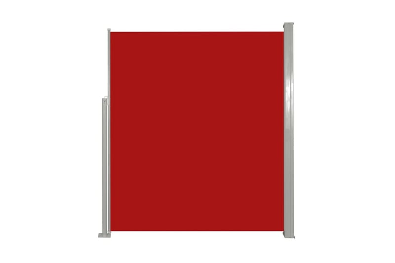 Uteplass Terasse Side Solskjerm 160 x 300 cm - Rød - Balkongmarkise - Markiser - Sidemarkise - Balkongbeskyttelse