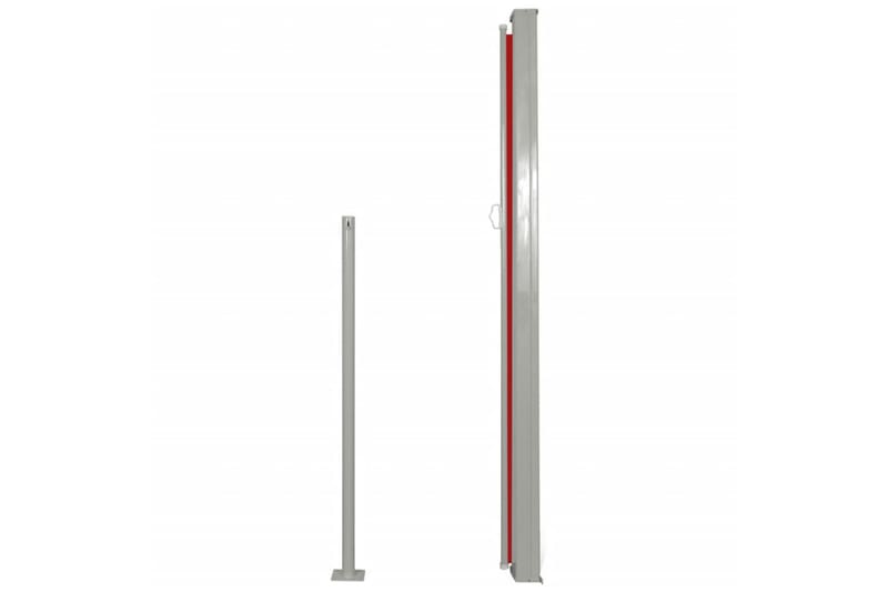 Uteplass Terasse Side Solskjerm 160 x 300 cm - Rød - Hagemøbler - Solbeskyttelse - Markiser - Balkongmarkise