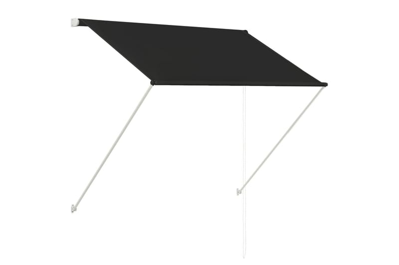 Uttrekkbar markise 100x150 cm antrasitt - Hagemøbler - Solbeskyttelse - Markiser - Vindusmarkise