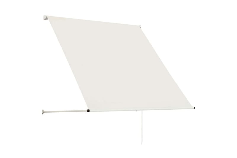 Uttrekkbar markise 100x150 cm kremhvit - Krem - Hagemøbler - Solbeskyttelse - Markiser - Vindusmarkise