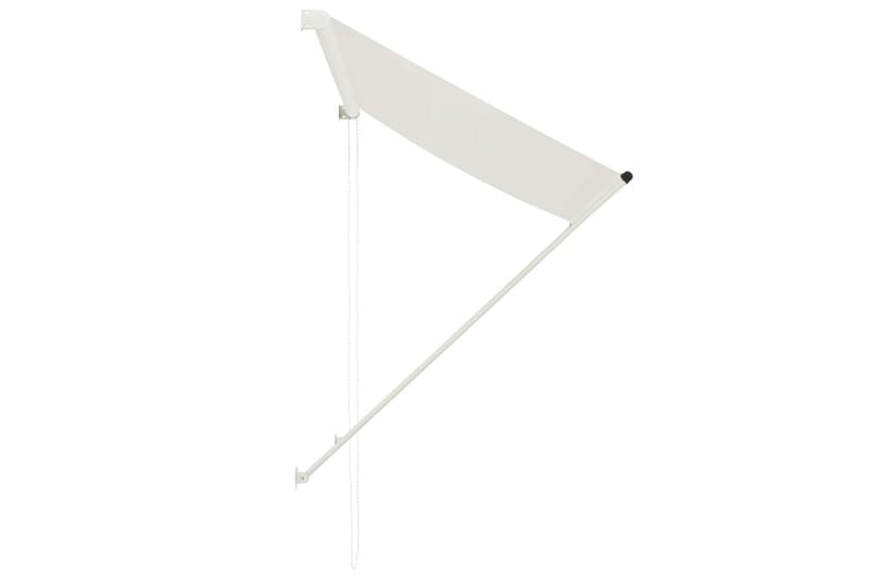 Uttrekkbar markise 100x150 cm kremhvit - Krem - Hagemøbler - Solbeskyttelse - Markiser - Vindusmarkise