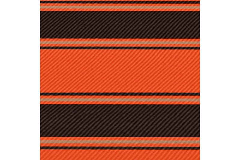 Uttrekkbar markise 100x150 cm oransje og brun - Flerfarget - Vindusmarkise - Markiser