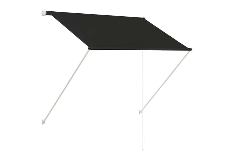Uttrekkbar markise 150 x 150 cm antrasitt - Hagemøbler - Solbeskyttelse - Markiser - Vindusmarkise