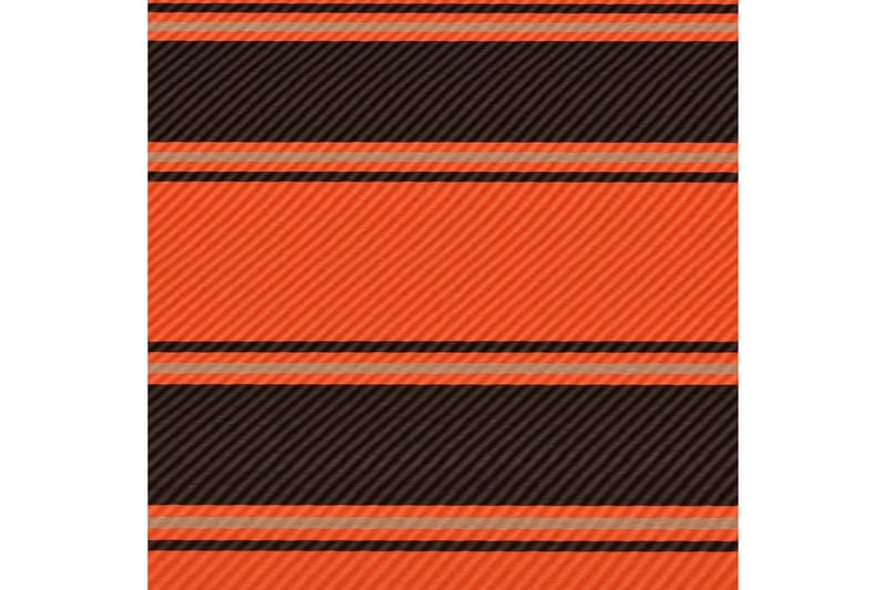 Uttrekkbar markise 150x150 cm oransje og brun - Flerfarget - Hagemøbler - Solbeskyttelse - Markiser - Vindusmarkise