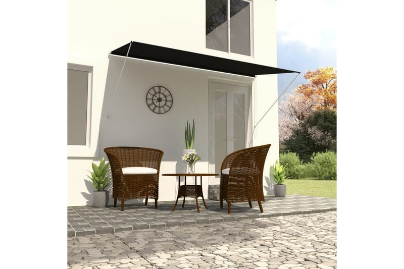 Uttrekkbar markise 250x150 cm antrasitt - Hagemøbler - Solbeskyttelse - Markiser - Vindusmarkise