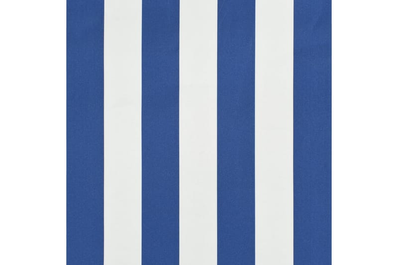 Uttrekkbar markise 250x150 cm blå og hvit - Vindusmarkise - Markiser