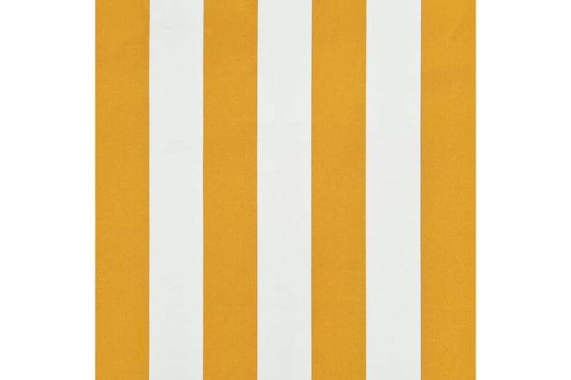 Uttrekkbar markise 250x150 cm gul og hvit - Vindusmarkise - Markiser