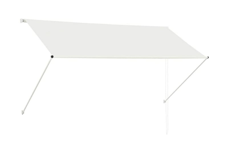 Uttrekkbar markise 250x150 cm kremhvit - Hagemøbler - Solbeskyttelse - Markiser - Vindusmarkise