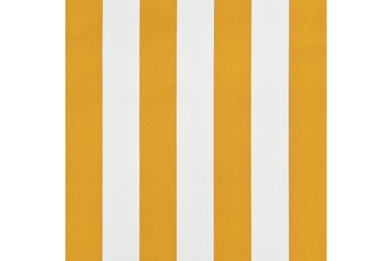 Uttrekkbar markise 300x150 cm gul og hvit - Balkongmarkise - Markiser - Terrassemarkise
