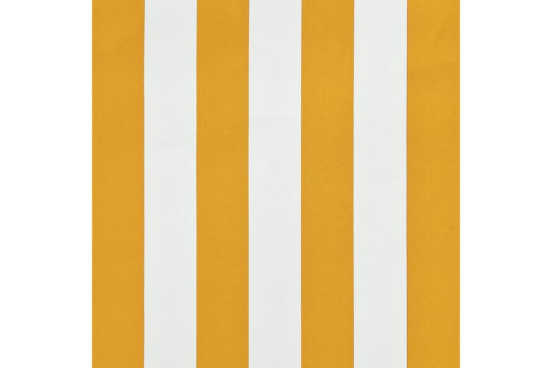 Uttrekkbar markise 300x150 cm gul og hvit - Hagemøbler - Solbeskyttelse - Markiser - Balkongmarkise