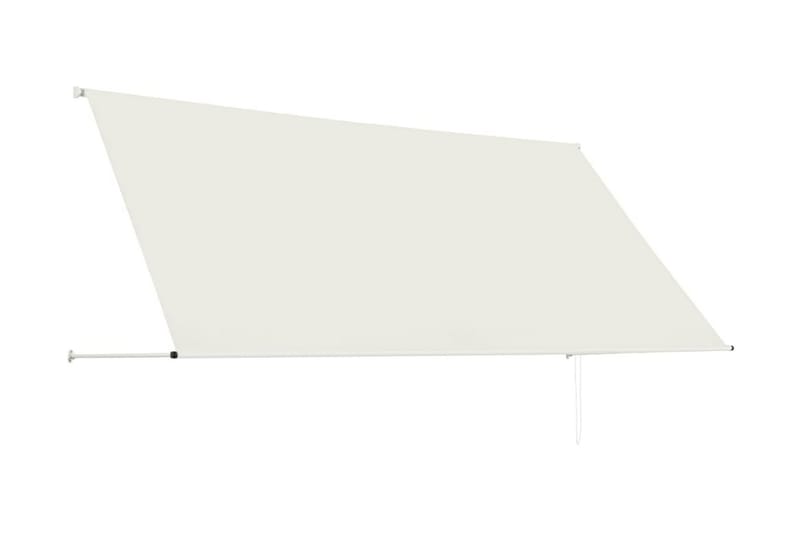 Uttrekkbar markise 300x150 cm kremhvit - Hagemøbler - Solbeskyttelse - Markiser - Balkongmarkise